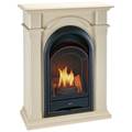 Procom Dual Fuel Ventless Gas Fireplace System With Corner Combo Mant FS100T-1-AW